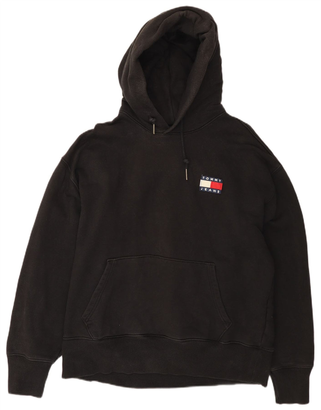 TOMMY HILFIGER Pull à capuche pour homme XL Noir Coton