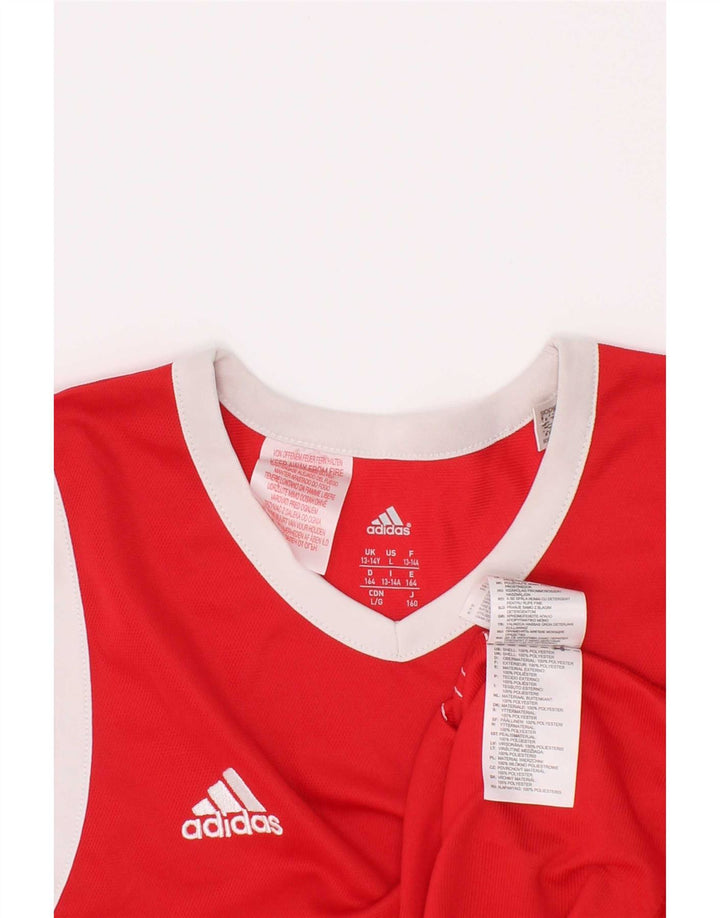 Adidas Débardeur Garçon 13-14 ans Rouge Colourblock Polyester