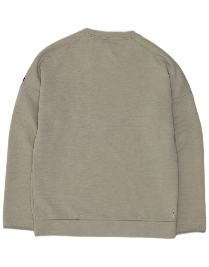 Adidas Sweat-shirt Graphic Regular Fit pour homme en polyester vert moyen