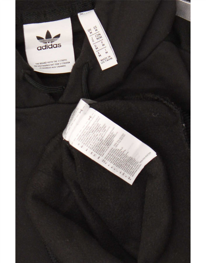 Adidas Pull à capuche graphique pour homme en polyester color block noir moyen
