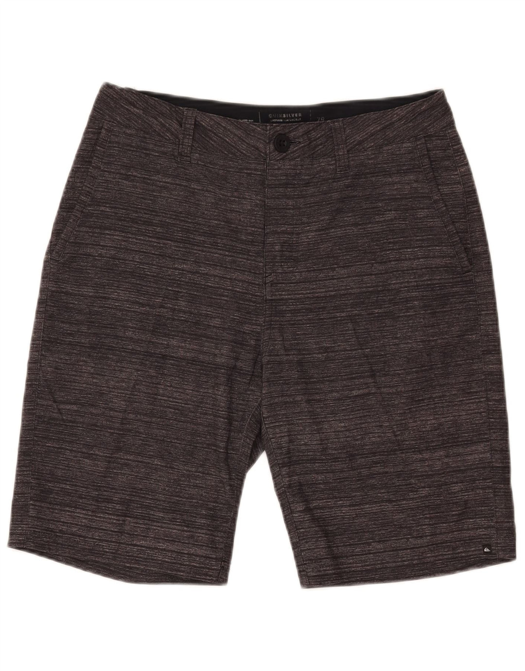 Quiksilver Short Chino Homme W28 Petit Gris Rayé Polyester