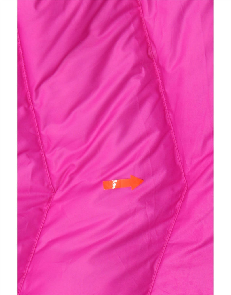 NIKE Womens Loose Fit Hooded Padded Gilet UK 6 XS Pink Polyester Vintage Nike and Second-Hand Nike from Messina Hembry 