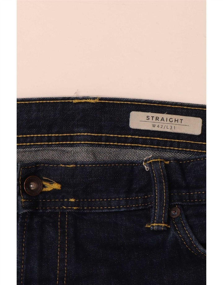 Marks & Spencer Jean droit homme W42 L31 bleu marine coton