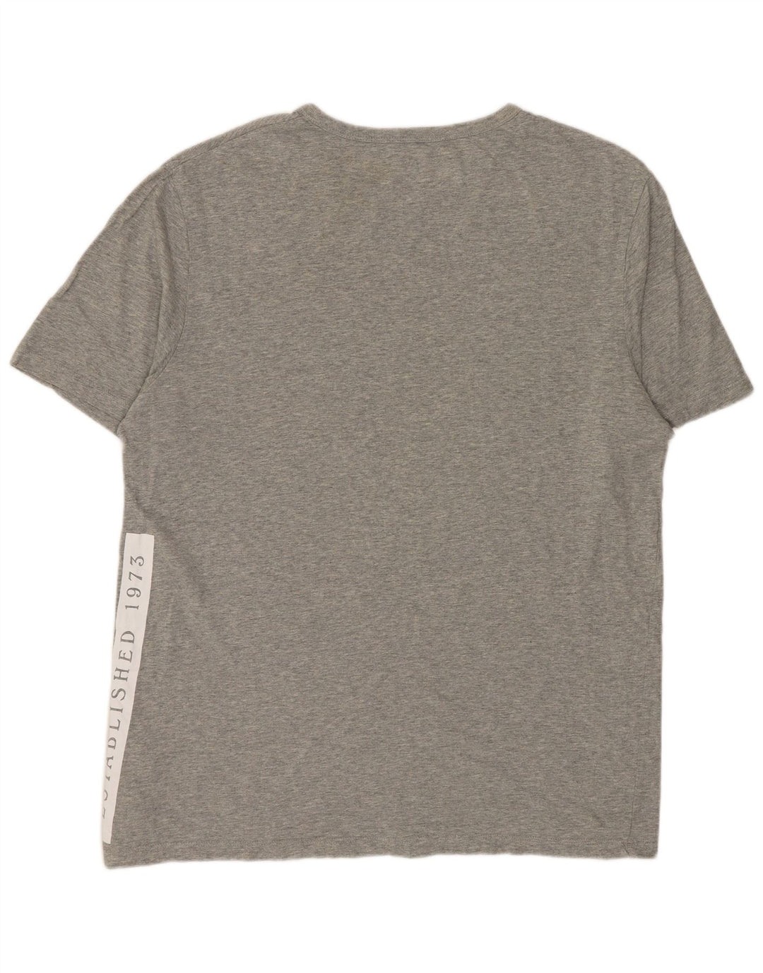 TIMBERLAND T-Shirt Regular Fit Graphique Homme Gris Moyen Moucheté Coton