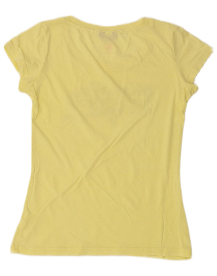 MUSTANG T-shirt graphique pour femme UK 6 XS Jaune