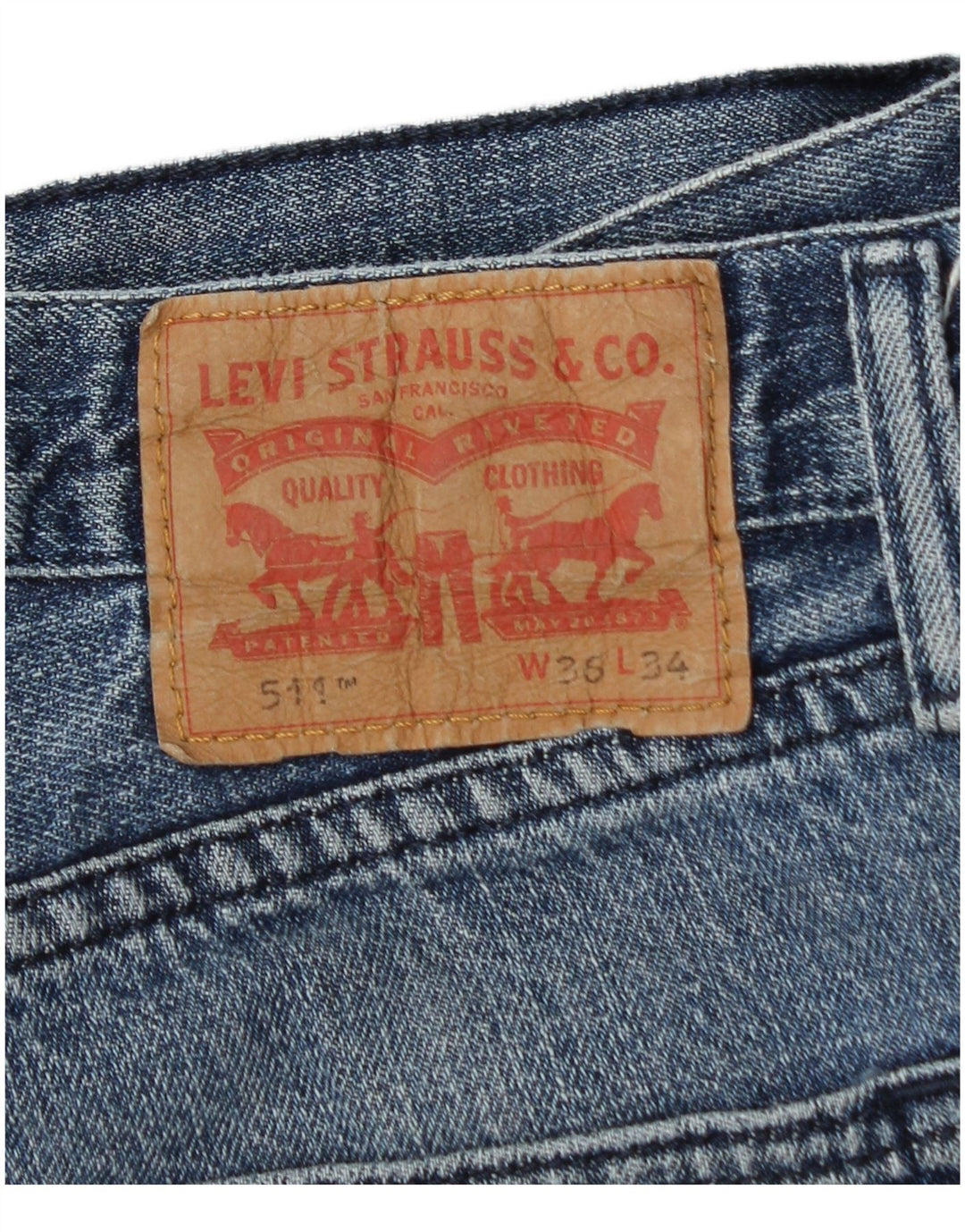 Levi's Jean Slim 511 Homme Bleu W36 L34 Coton