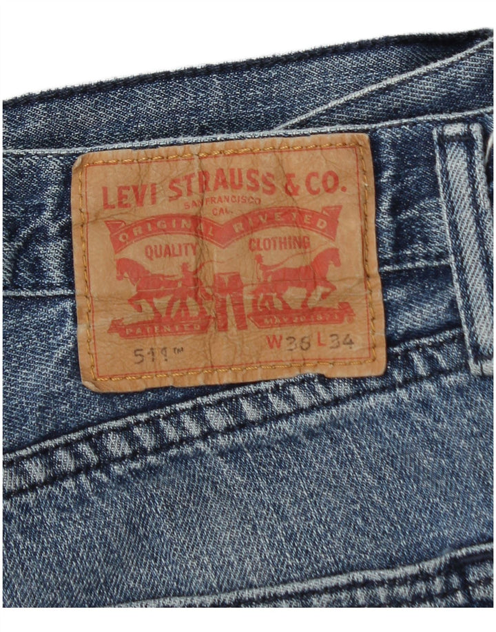 Levi's Jean Slim 511 Homme Bleu W36 L34 Coton