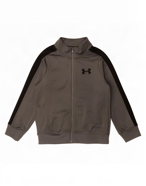 Under Armour Veste de survêtement pour garçon 7-8 ans Petit Gris Colorblock