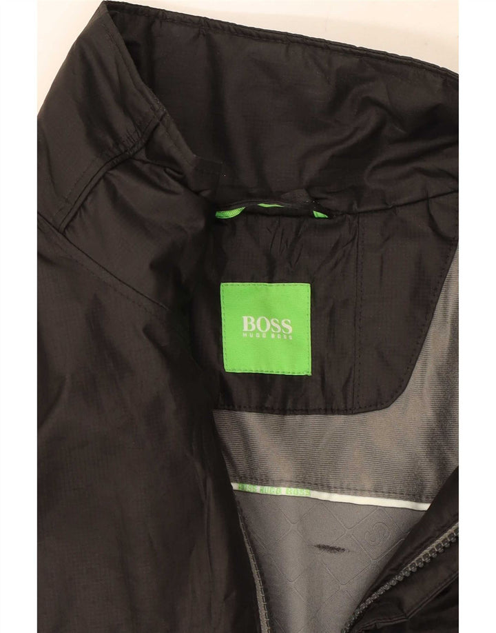 Hugo Boss Veste Bomber Homme UK 38 Moyen Noir