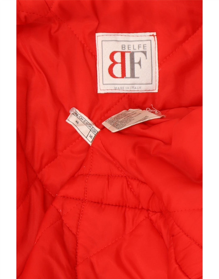 Belfe & Belfe Veste matelassée coupe ample pour homme UK 36 Small Rouge
