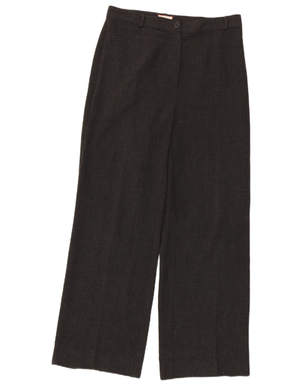 Max & Co. Pantalon décontracté à jambe large pour femme UK 14 Large W30 L30 Gris