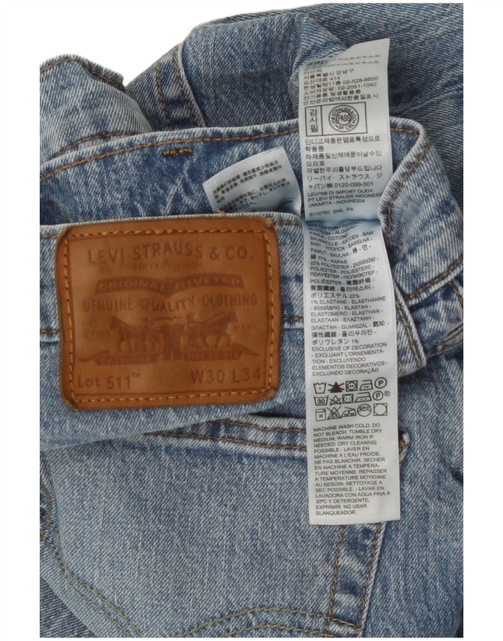 Levi's Jean Slim 511 Homme Bleu W30 L34 Coton
