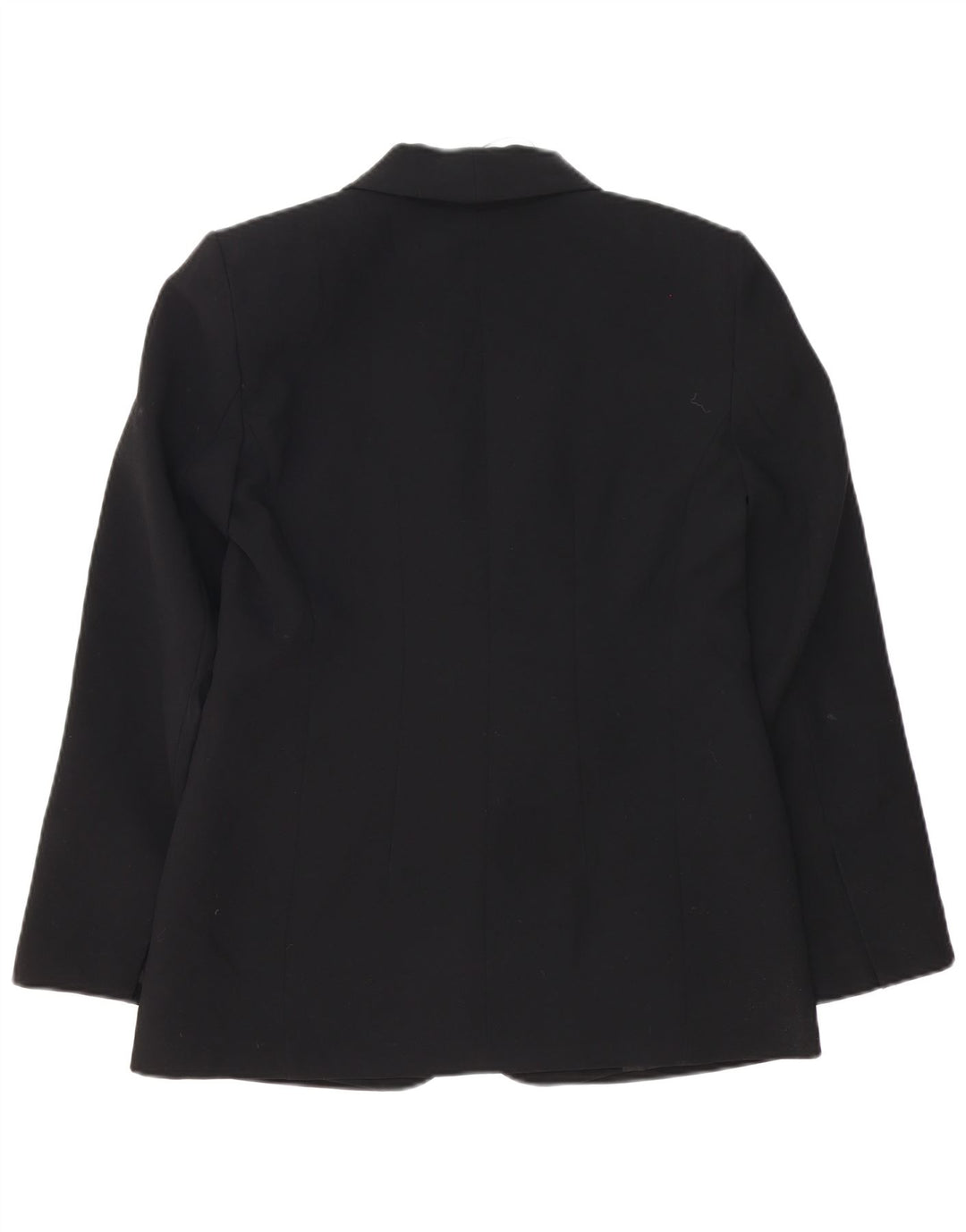 Zara Femme 1 Bouton Blazer Veste UK 12 Moyen Noir Polyester
