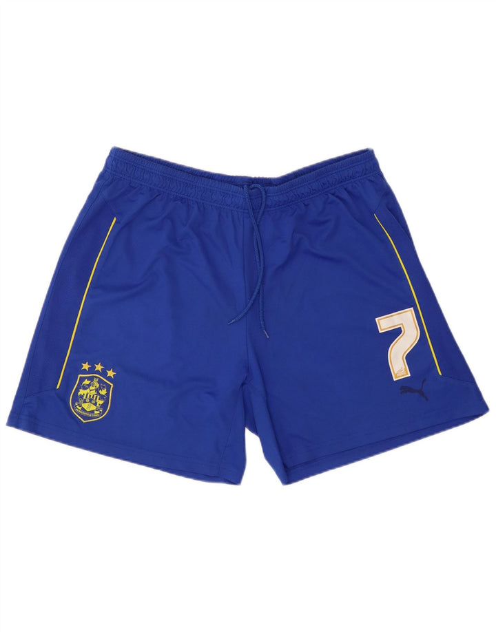 Puma Short de Sport Graphique Homme XL Bleu