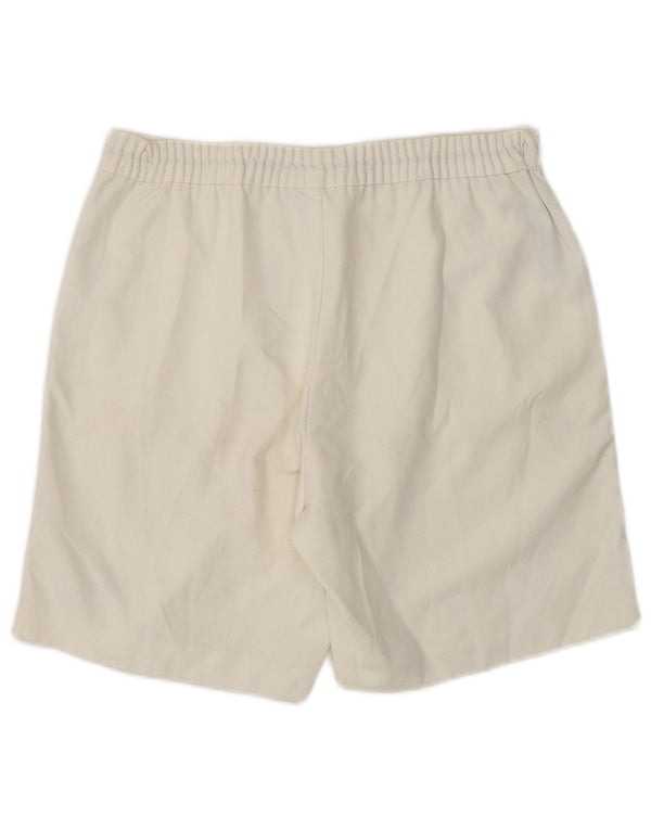 Sergio Tacchini Short décontracté pour femme IT 46 Large W32 Blanc Colourblock
