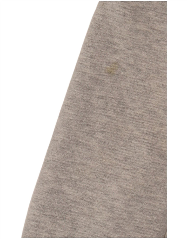 SUPERDRY Pull à capuche zippé graphique pour homme en coton moucheté petit gris