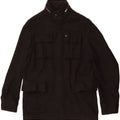 Quiksilver Veste utilitaire pour homme UK 38 Laine noire moyenne