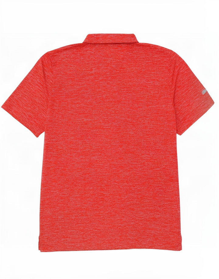 Puma Polo Homme Large Rouge Moucheté Polyester