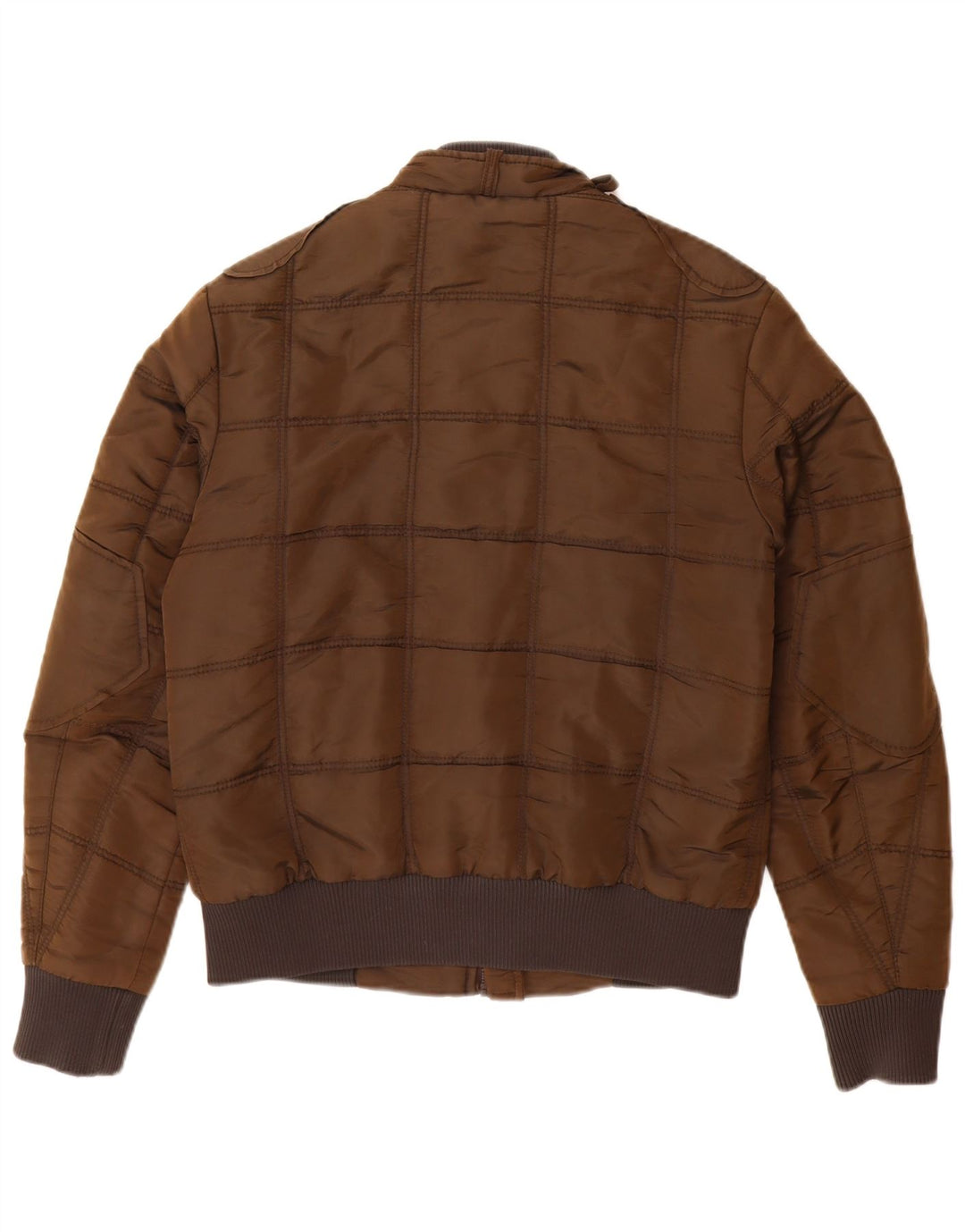 ENERGIE Veste Bomber Homme UK 38 Marron Moyen Polyamide
