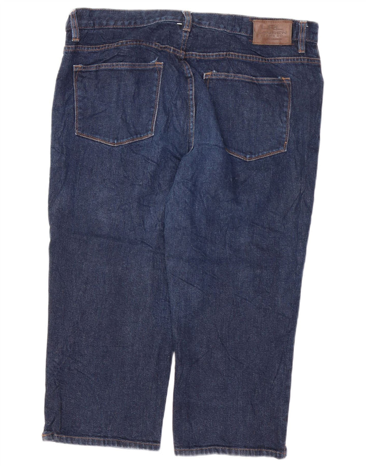 RALPH LAUREN Jean Capri pour femme US 16 2XL W38 L21 Bleu marine Coton