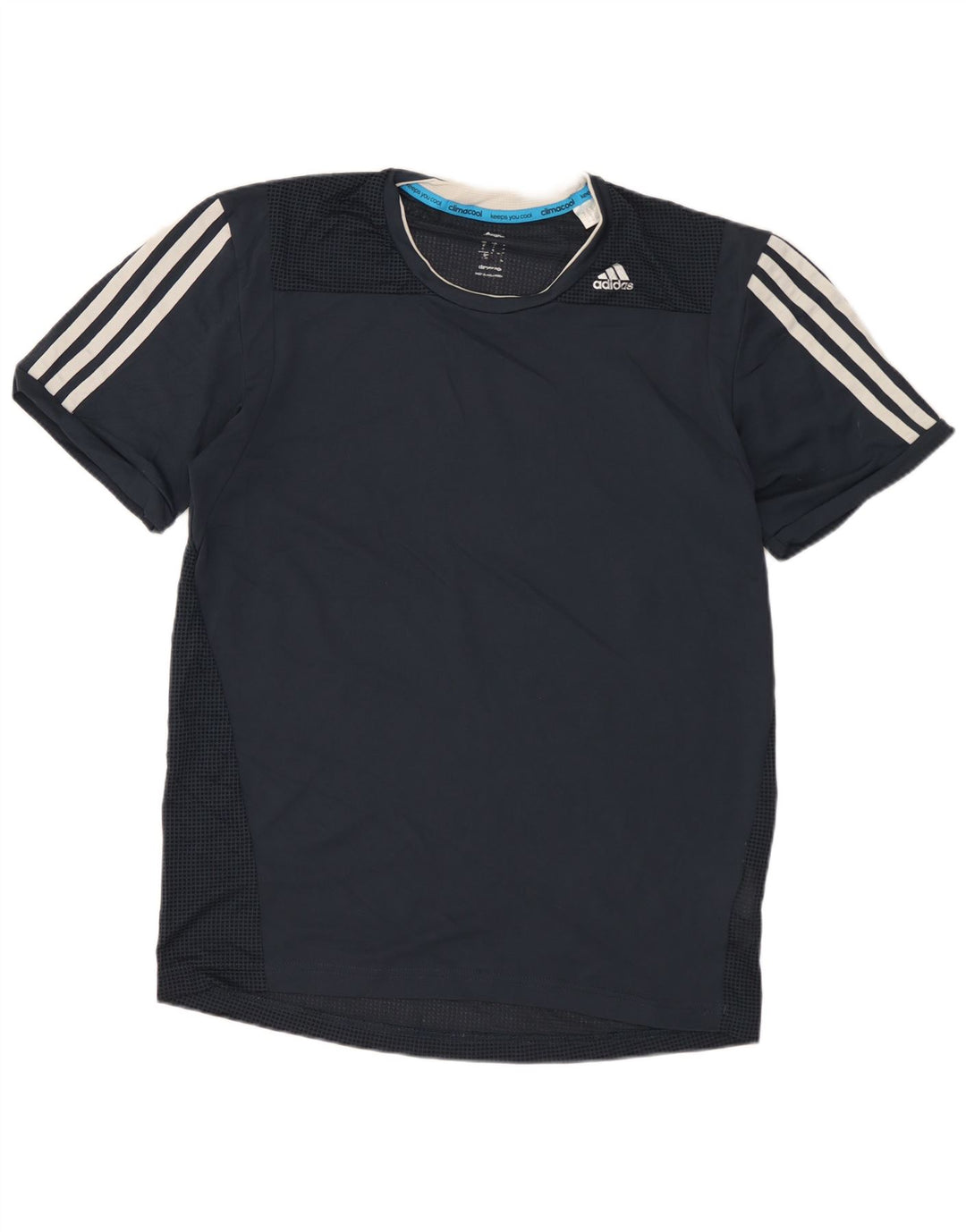Adidas Hommes Climacool T-Shirt Haut Petit Bleu Marine Polyester