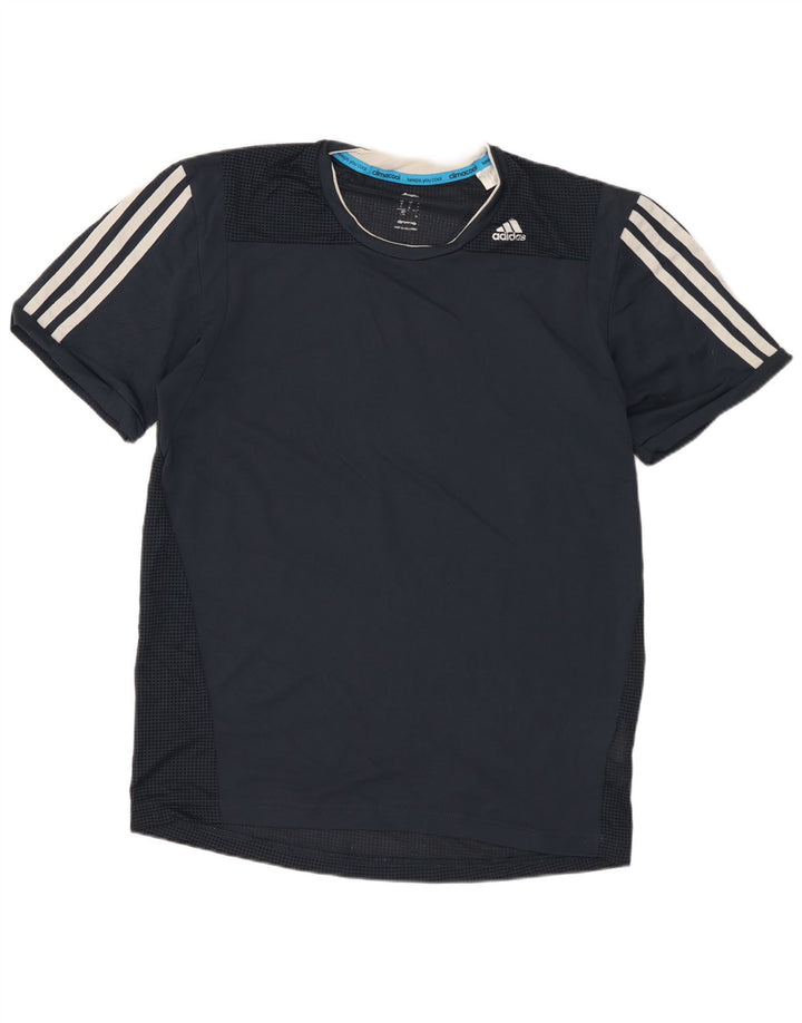 Adidas Hommes Climacool T-Shirt Haut Petit Bleu Marine Polyester