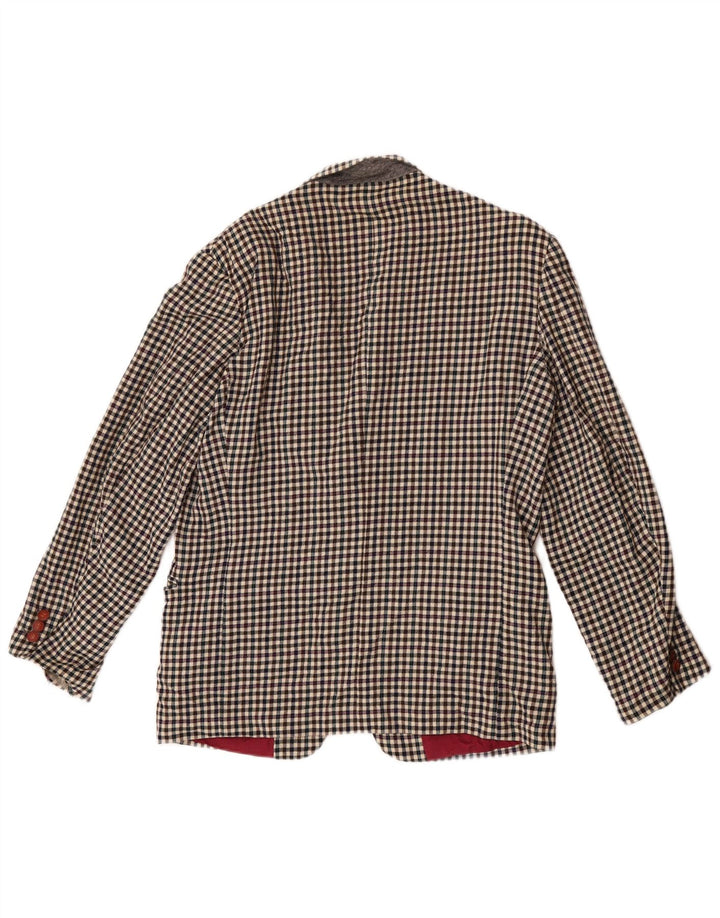 Brooksfield Veste blazer à 2 boutons pour homme UK 38 Medium Vichy multicolore