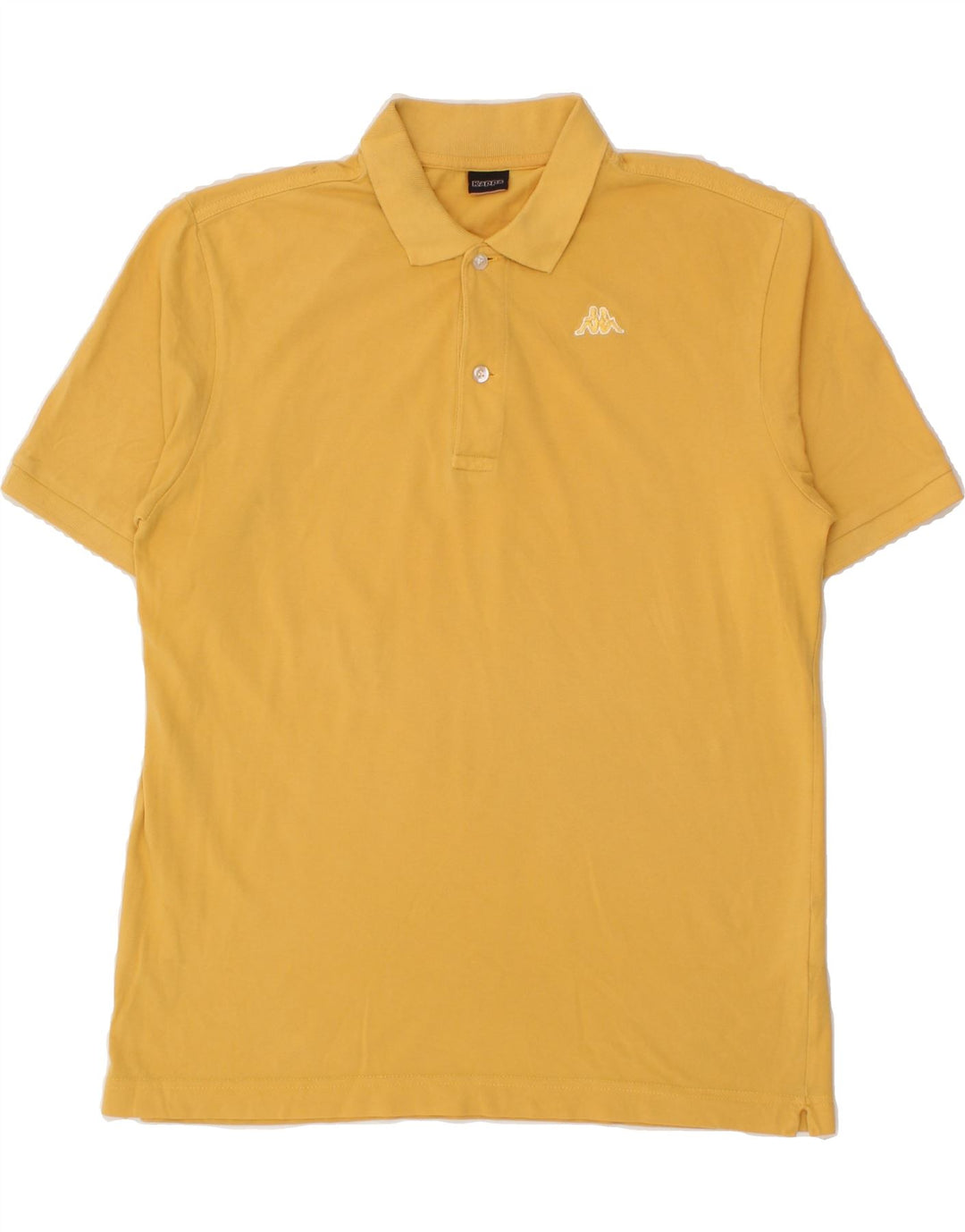 KAPPA Mens Polo Shirt Medium Yellow Cotton Vintage Kappa and Second-Hand Kappa from Messina Hembry 