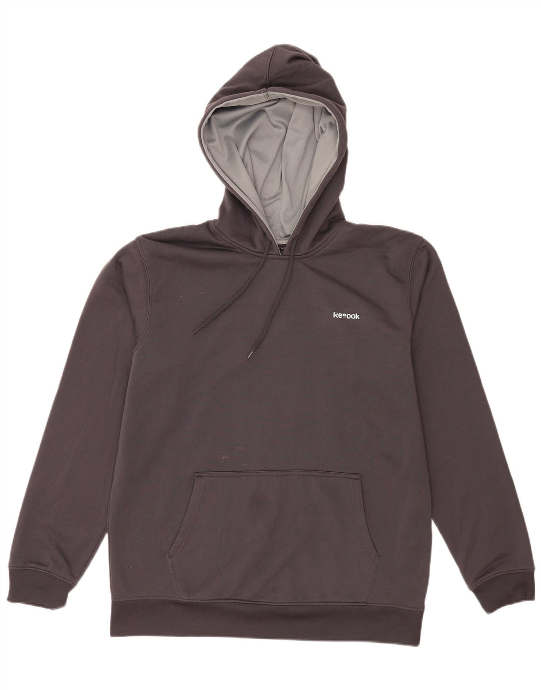Reebok Pull à capuche homme gris moyen polyester