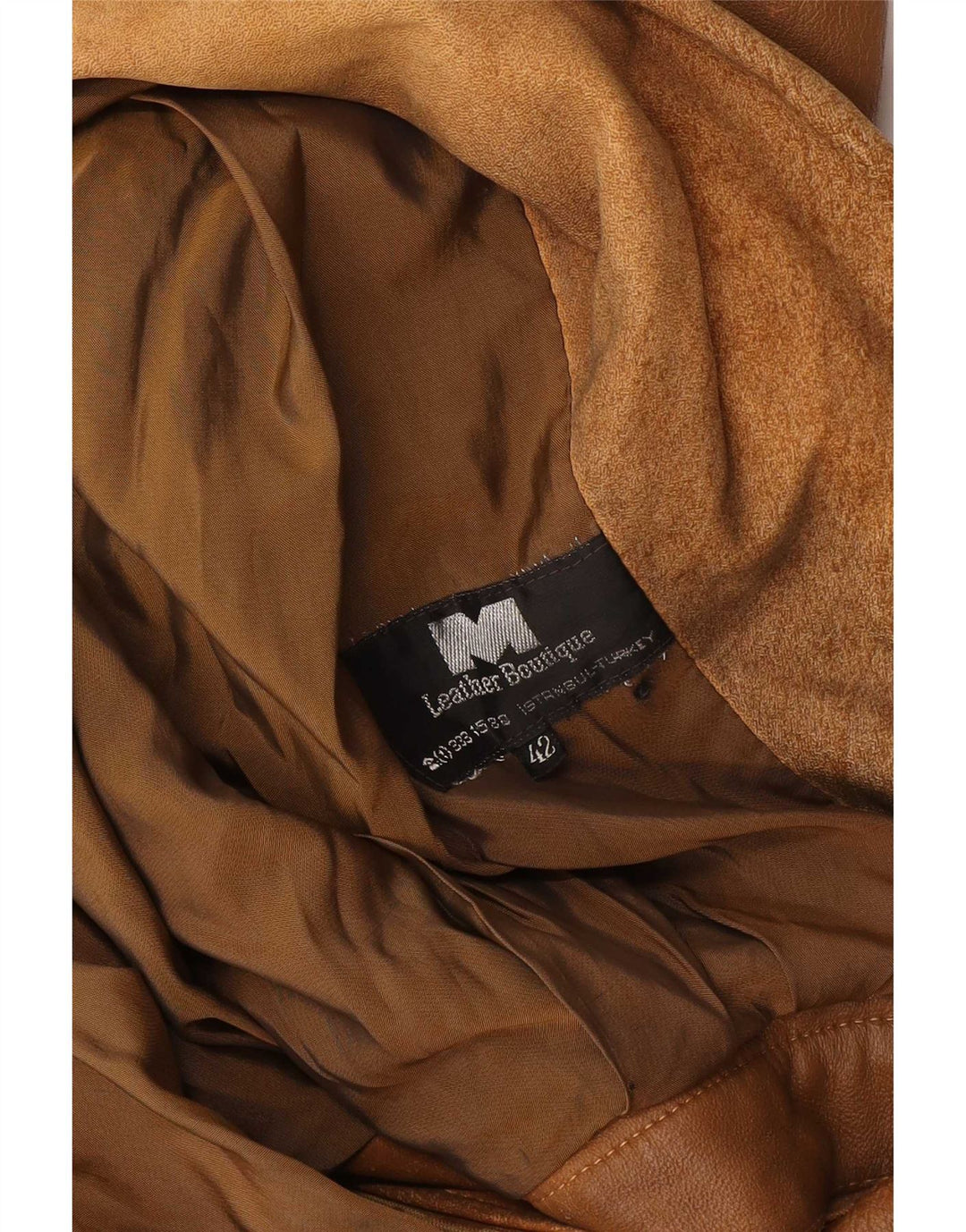 vintage Womens Crop Suede Jacket EU 42 Grand Cuir Brun