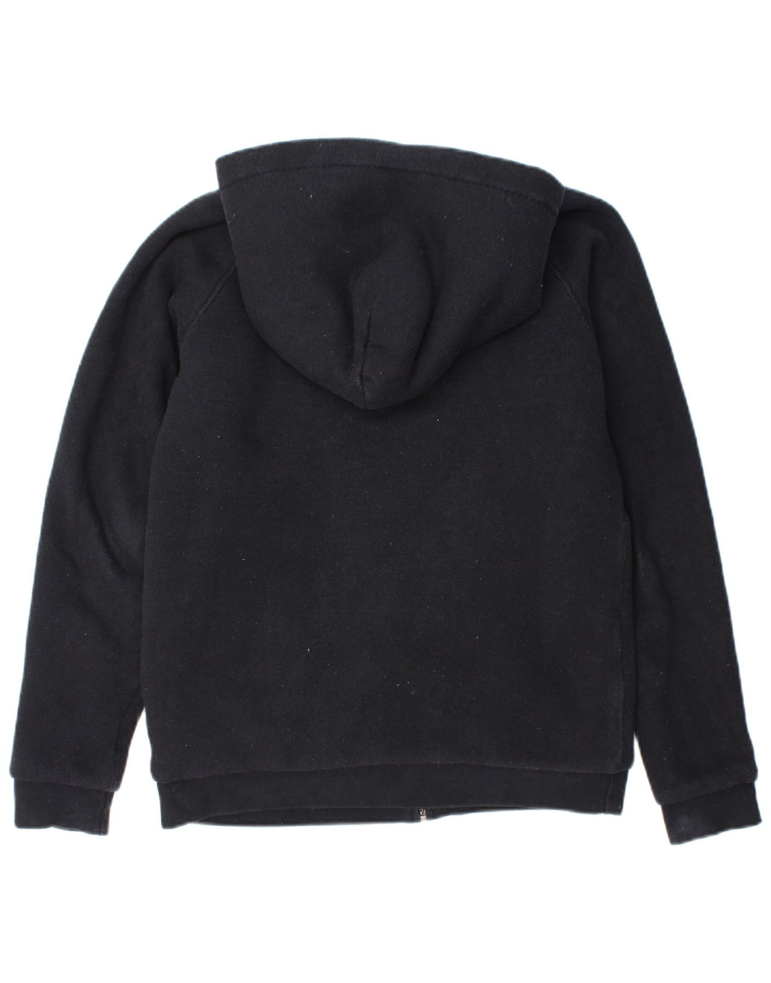 JACK WILLS Pull à capuche zippé graphique Sherpa pour femme UK 10 Small Noir