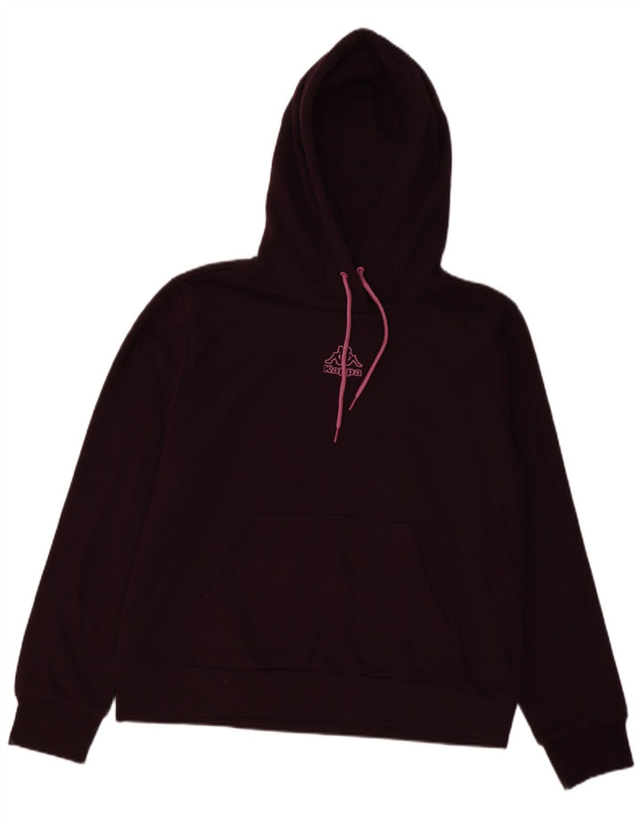 KAPPA Pull à capuche pour femme UK 18 XL Coton bordeaux