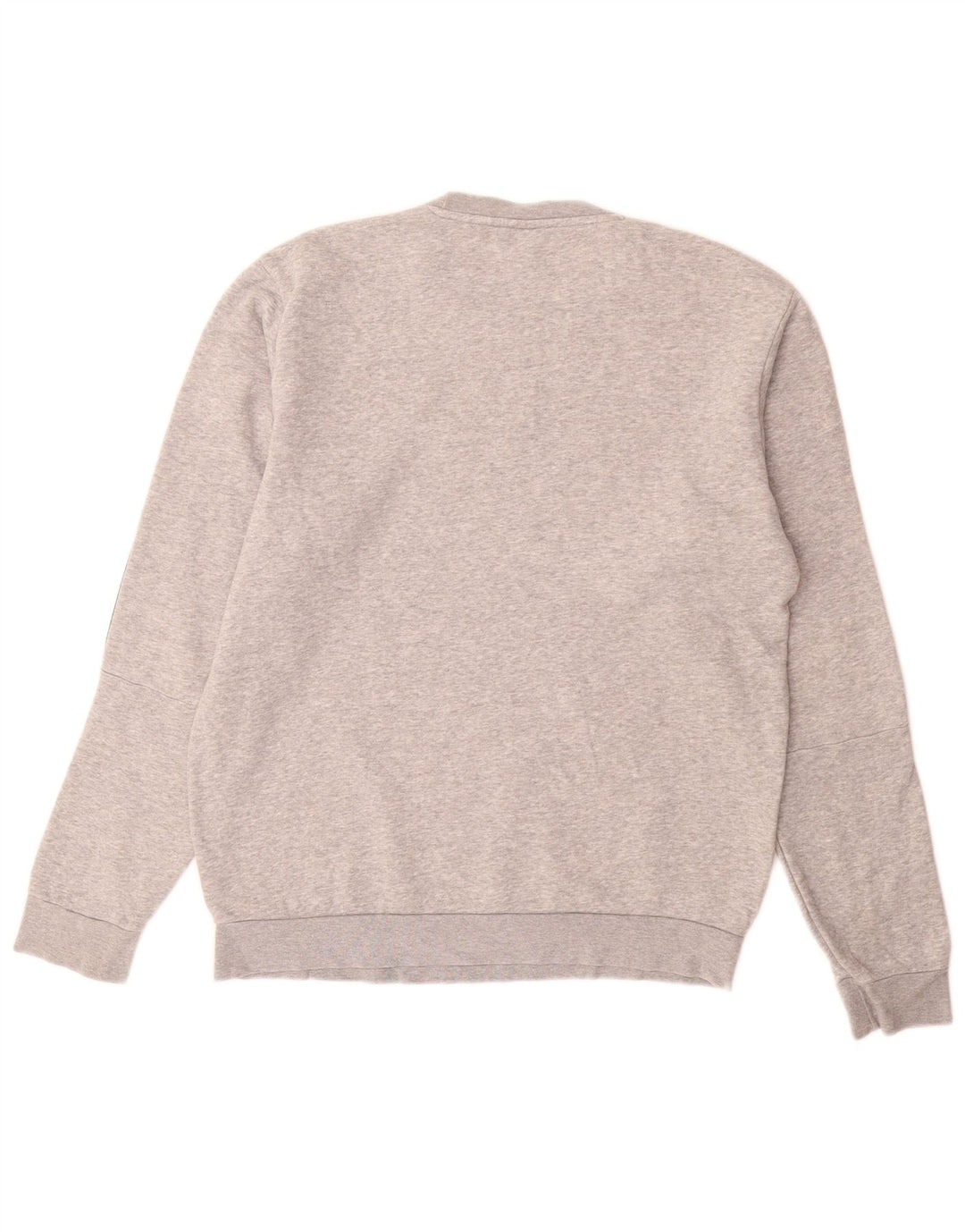 ADIDAS Mens Sweatshirt Jumper Medium Grey Flecked Cotton