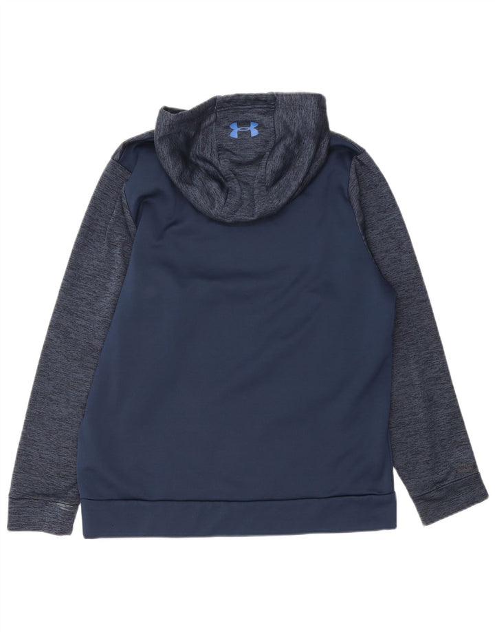 Under Armour Pull à Capuche Cold Gear Homme Bleu Marine Moucheté