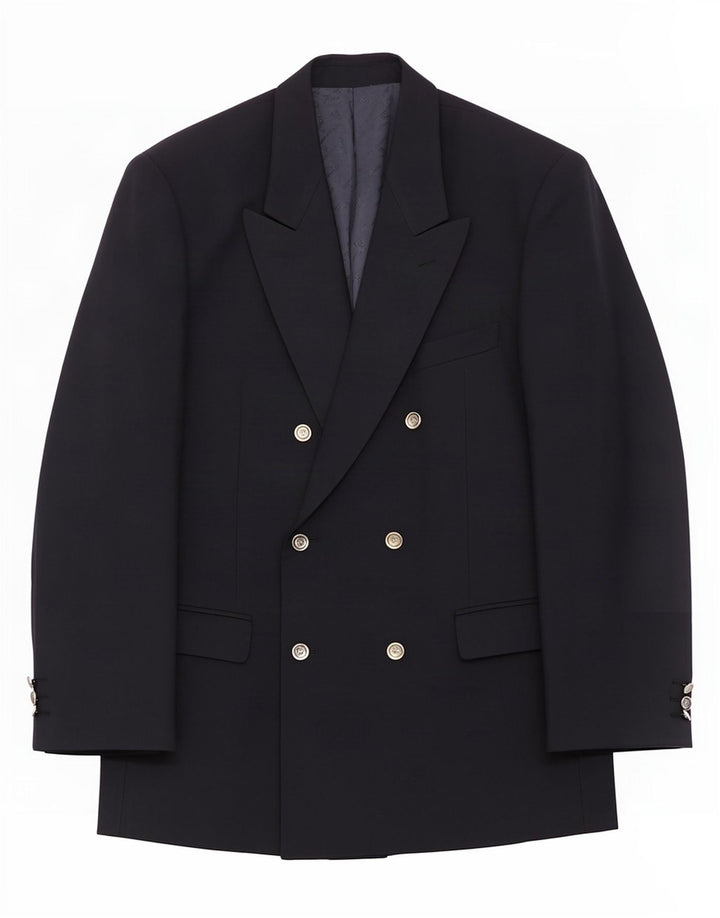 Roberto Capucci Veste Blazer Croisée Homme IT 54 2XL Bleu Marine