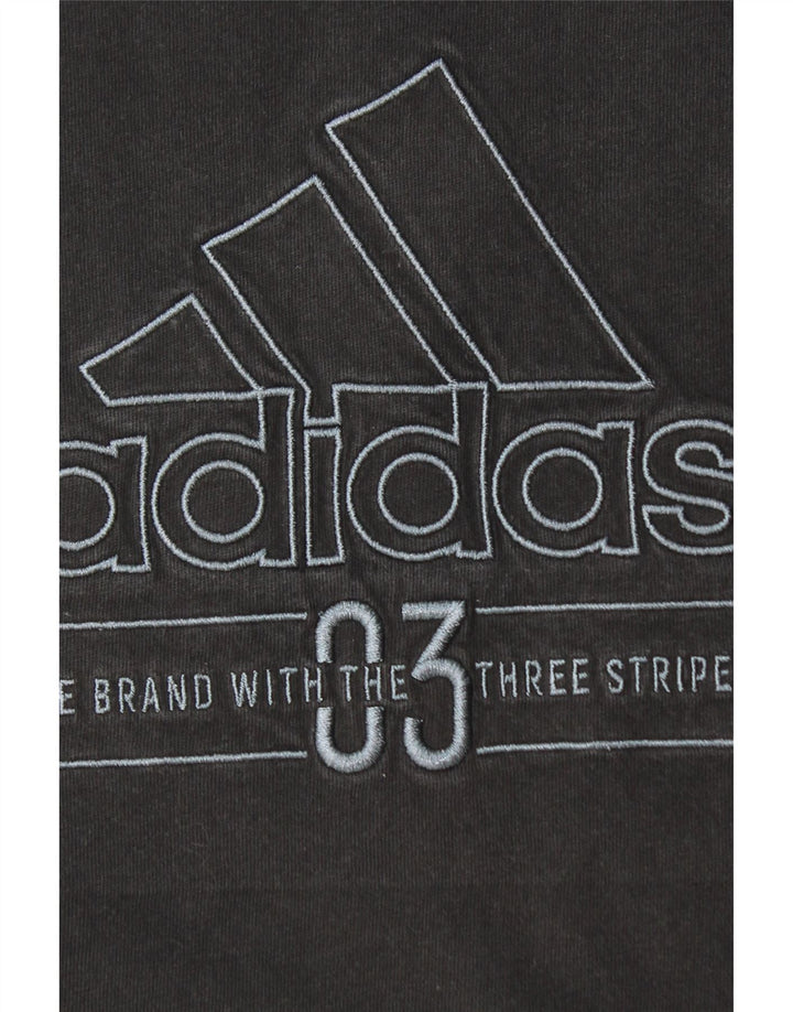 ADIDAS T-shirt graphique pour hommes, grand, noir