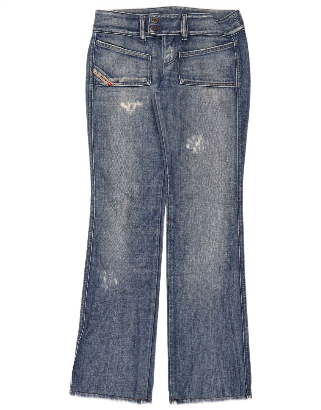 Diesel Jean bootcut vieilli pour femme W26 L32 en coton bleu