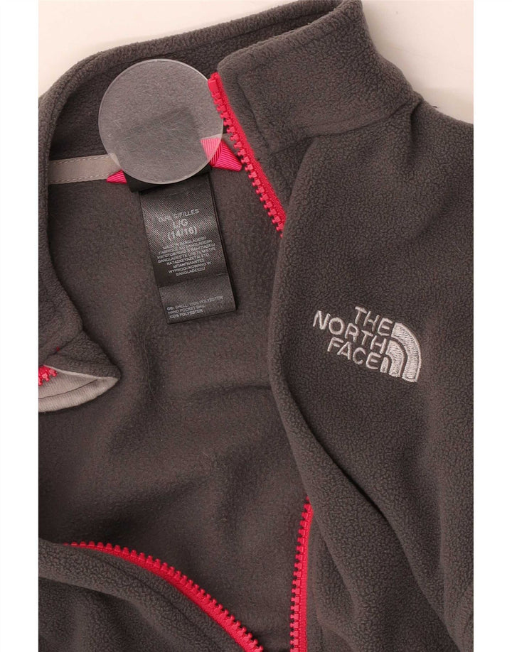 The North Face Veste Polaire Fille 12-13 Ans Large Gris Polyester