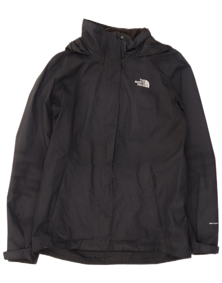 The North Face Veste de pluie à capuche pour femme UK 14 Medium Noir Polyester