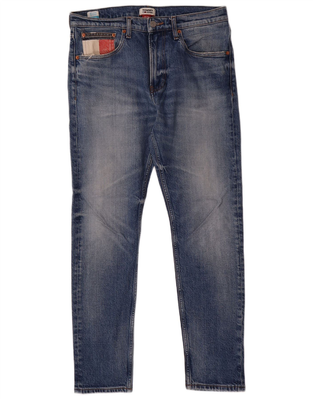 Tommy Hilfiger Jean fuselé moderne pour homme W30 L30 en coton bleu