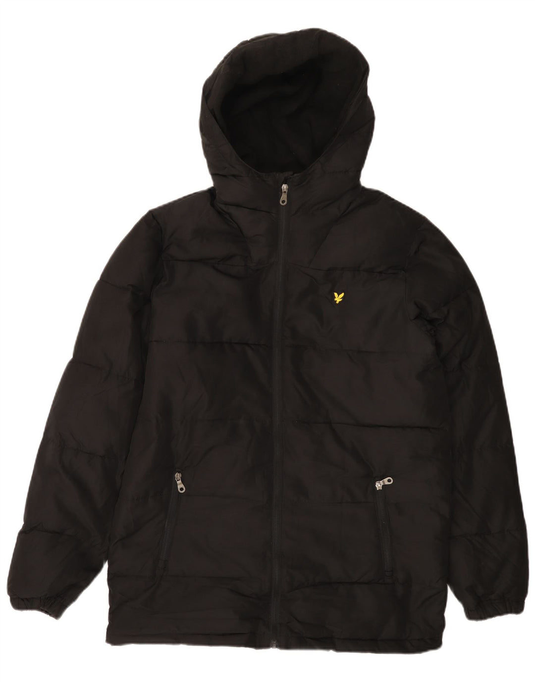 LYLE & SCOTT Manteau matelassé à capuche pour garçon 15-16 ans Noir Polyester