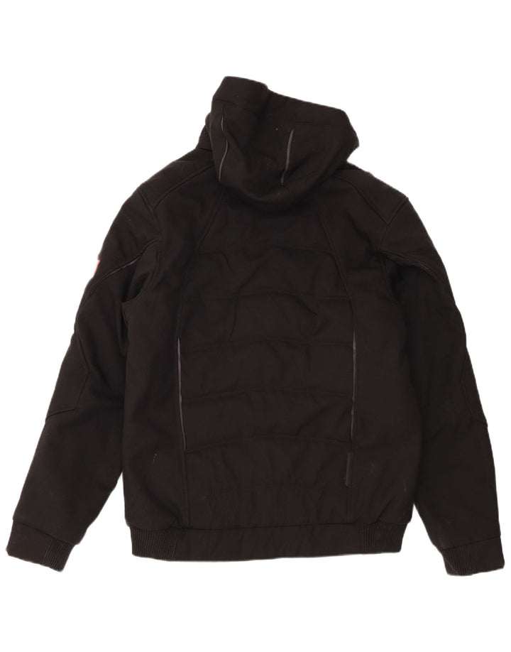 Engelbert Strauss Veste matelassée à capuche pour homme UK 38 Medium Noir Polyester