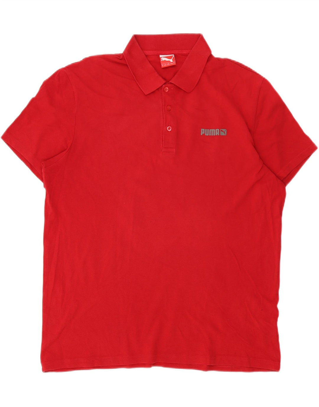 Puma Polo Homme XL Rouge Coton