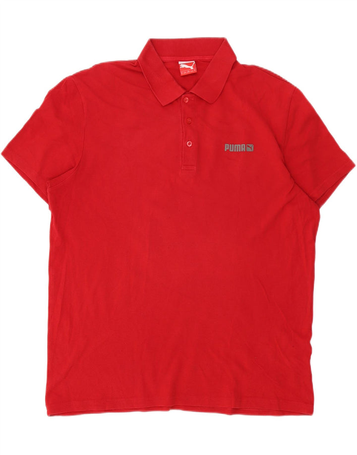 Puma Polo Homme XL Rouge Coton