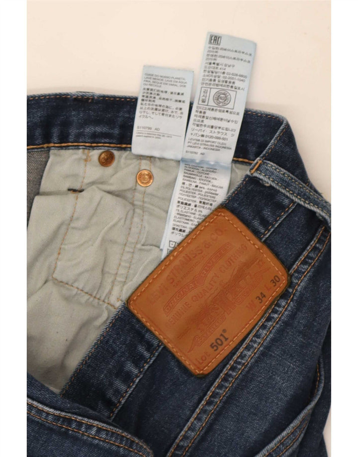 Levi's Jean Droit 501 Homme Bleu W34 L30 Coton