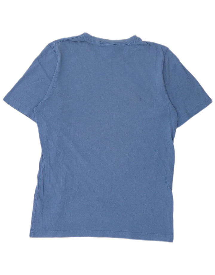 Nike T-Shirt Homme UK 39/41 Bleu Moyen Coton