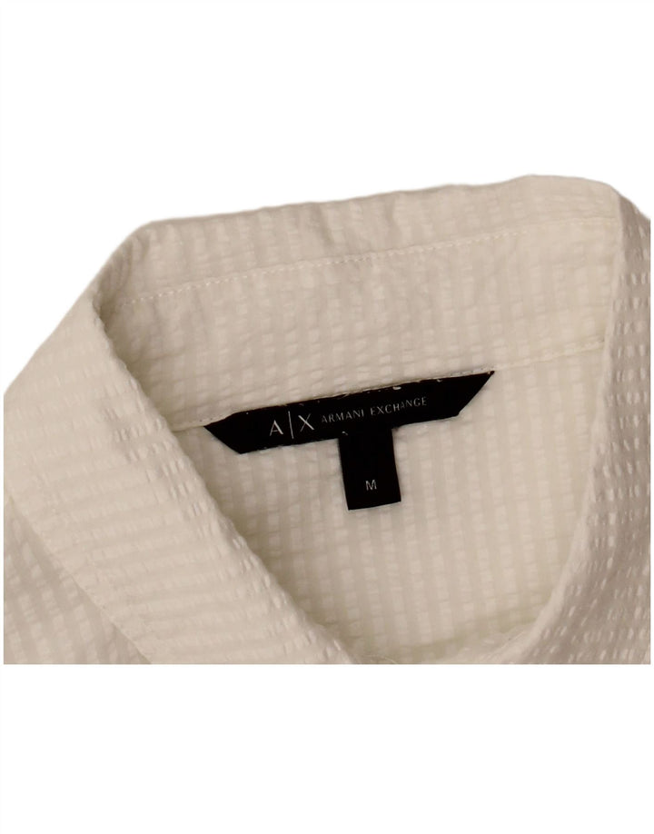 ARMANI EXCHANGE Robe chemise femme UK 14 Medium White Pinstripe