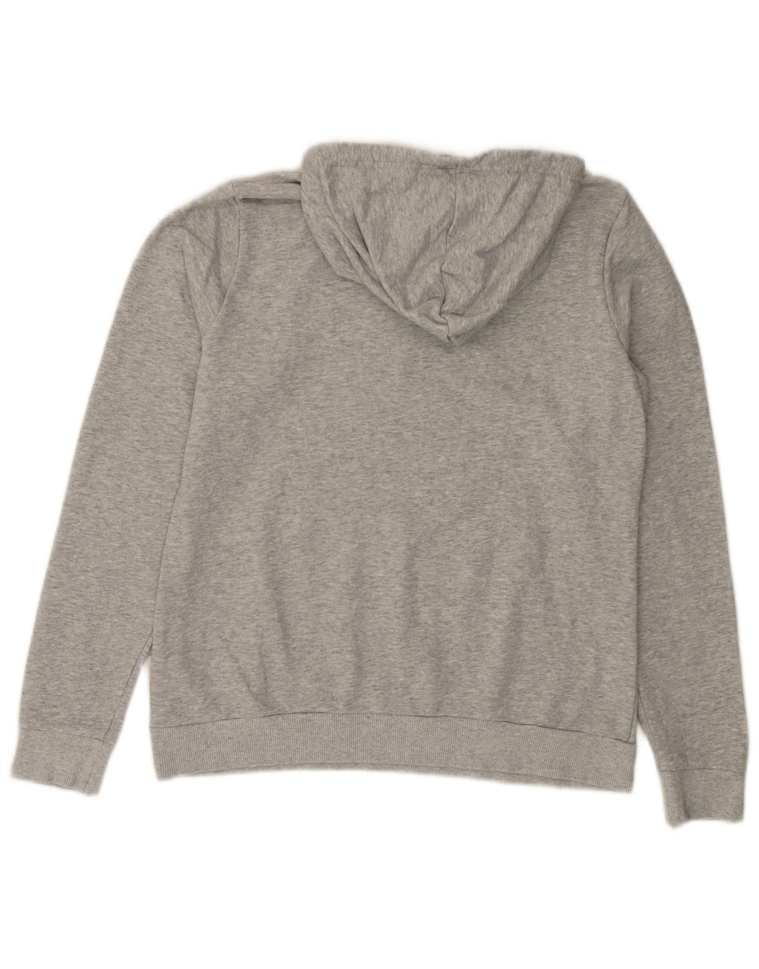 PUMA Pull à capuche graphique pour femme UK 16 Large Gris Moucheté