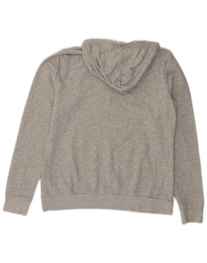 PUMA Pull à capuche graphique pour femme UK 16 Large Gris Moucheté