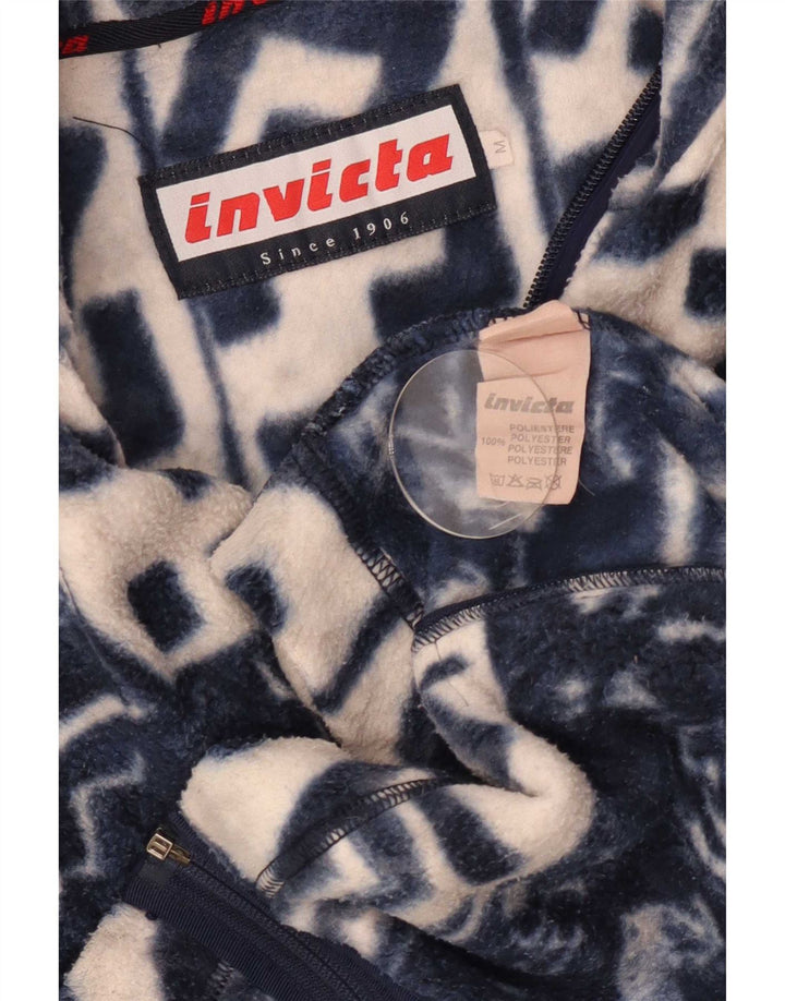 Invicta Gilet polaire pour homme UK 38 Medium Bleu marine géométrique Polyester